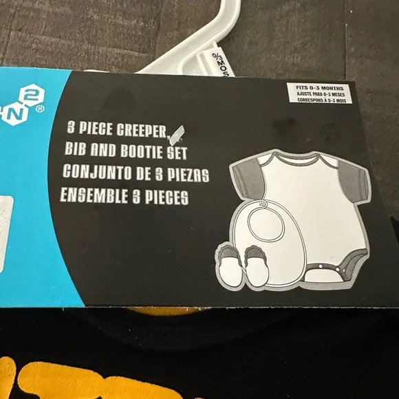 3-Piece Appalachian State Baby Set with Bib and Booties - Picture 2 of 6